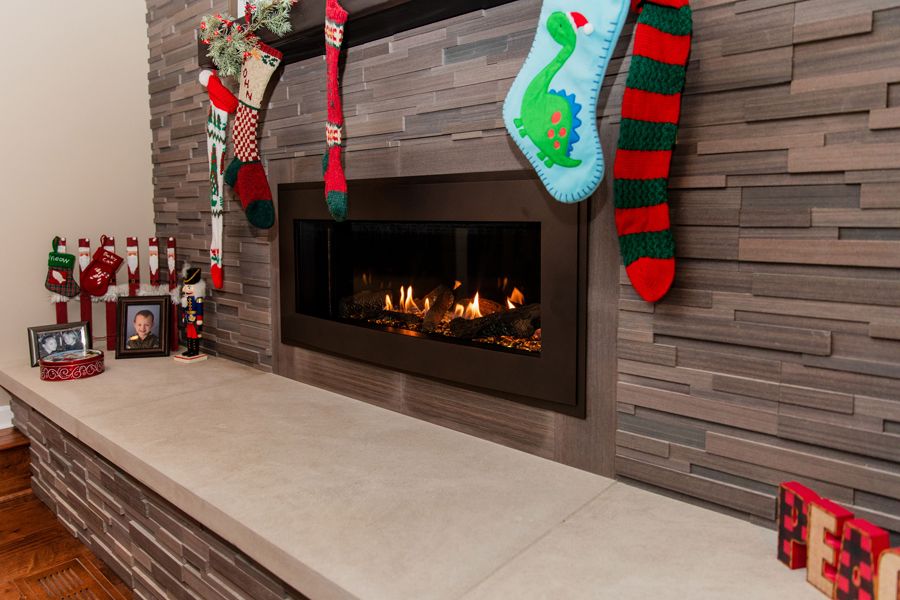 The Linear Fireplace Lower Level